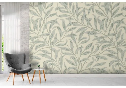 Wallpaper nature stylized green leaves 2