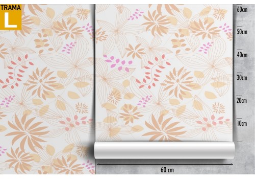 Wallpaper with stylized flowers nature vintage pattern. 2