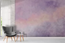 Carta da Parati arcobaleno astratto nuvole rosa