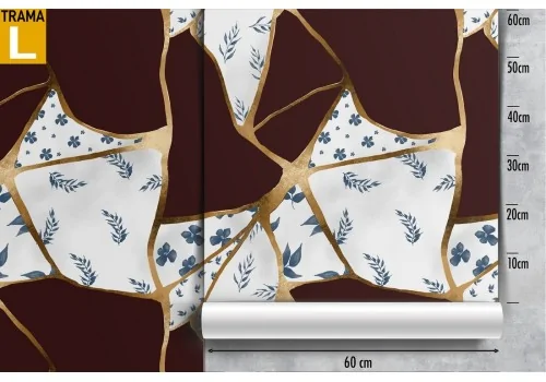 Marble wallpaper brown and gold surface pattern. 2