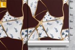 Marble wallpaper brown and gold surface pattern.