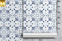 Geometric Vintage Tile Wallpaper