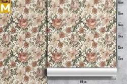 Carta da Parati Fiori Natura Vintage