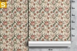Carta da Parati Design e Stili Flora e Fauna Fiori Natura Vintage