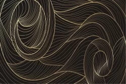 Carta da Parati Design e Stili Astratta Luxury Righe e Onde Stilizzata