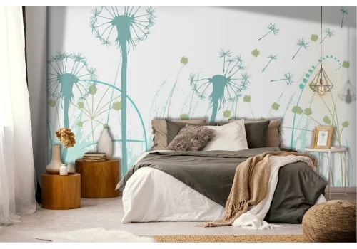 Stylized nature wallpaper dandelions 2