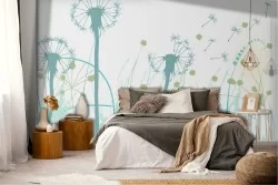 Modern Floral Wallpaper