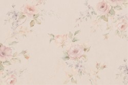 Vintage nature antique pink flowers wallpaper