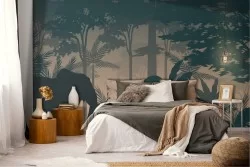 Carta da Parati Fiori Natura Tropicale