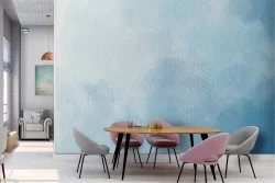 Carta da Parati cielo azzurro dipinto paesaggio