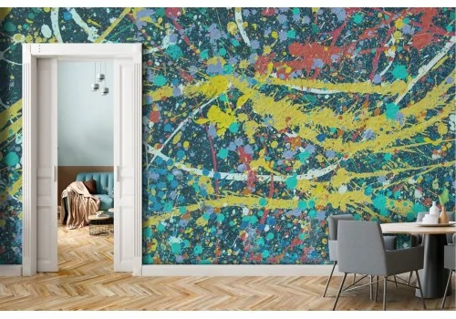 Painted surface wallpaper modern pop