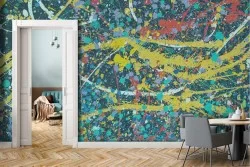 Painted surface wallpaper modern pop