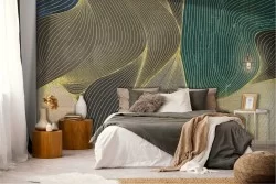 Natura Luxury Abstract Leaves Wallpaper