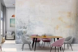 Industrial blue white cement surface wallpaper