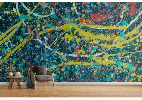 Painted surface wallpaper modern pop 2