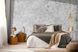 Stylized Nature Leaves Vintage Wallpaper
