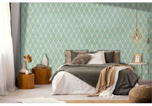 Geometric Wallpaper Stripes and Waves Vintage
