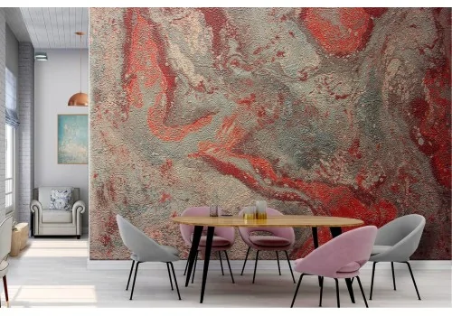 Industrial red concrete surface wallpaper