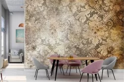 Carta da Parati fiori natura vintage