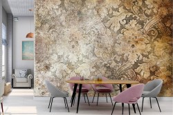 Vintage nature flowers wallpaper