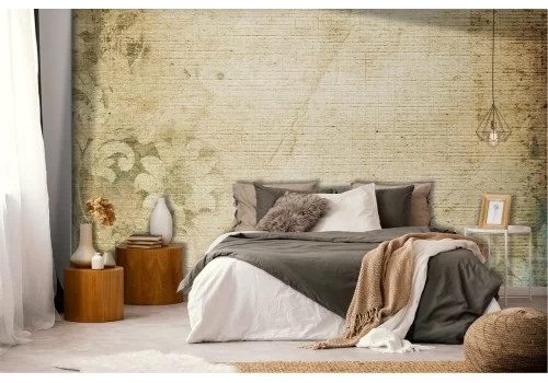 Carta da Parati Cemento Fiori Vintage