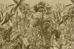 Carta da Parati foresta tropicale natura vintage