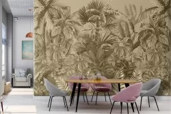 Vintage tropical forest nature wallpaper