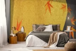 Luxury Oriental Zen Cement Wallpaper