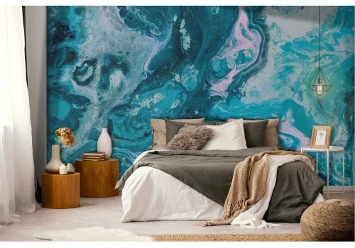 Blue marble surface wallpaper