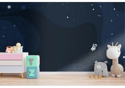 Carta da Parati astronauta nello spazio bambini