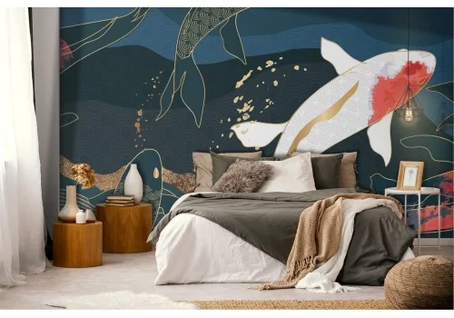 Carta da Parati illustrazione astratta orientale luxury 2