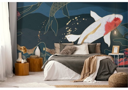 Oriental luxury abstract wallpaper illustration 2