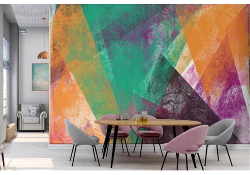 Wallpaper triangles modern geometric abstract design