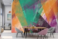 Wallpaper triangles modern geometric abstract design