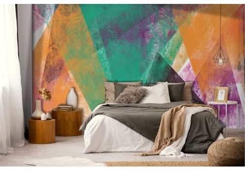 Wallpaper triangles modern geometric abstract design 2