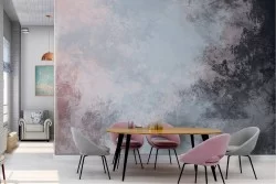 Wallpaper with light blue concrete surface