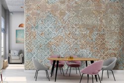 Vintage Decor Cement Surface Wallpaper