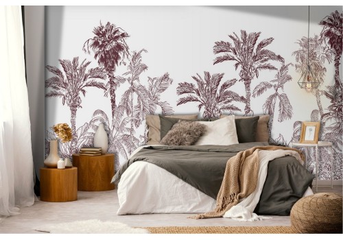 Tropical forest nature stylized wallpaper 2