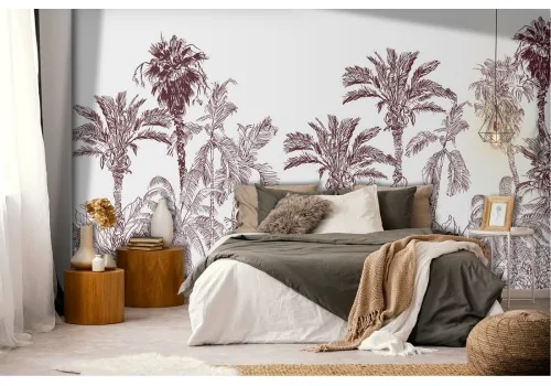 Tropical forest nature stylized wallpaper 2