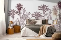 Stylized Tropical Nature Forests and Trees Wallpaper