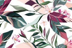 Carta da Parati foglie natura design moderno