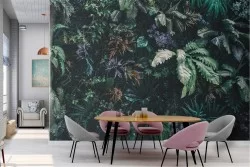 Tropical forest wallpaper leaves nature landscape