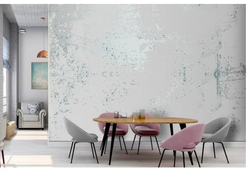 Industrial cement surface wallpaper silver white