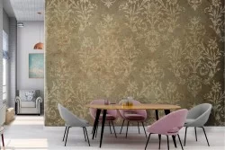 Vintage damask wallpaper decoration