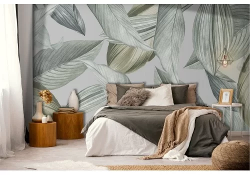 Carta da Parati Foglie Moderna Natura