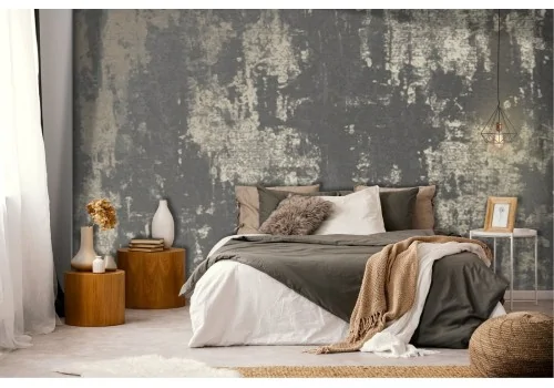 Grey industrial concrete surface wallpaper