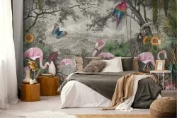 Carta da Parati Foreste e Alberi Natura Tropicale