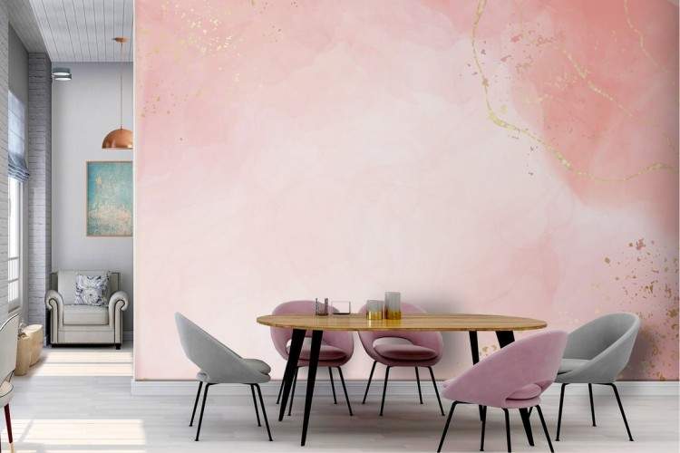 Carta da Parati superficie marmo rosa luxury