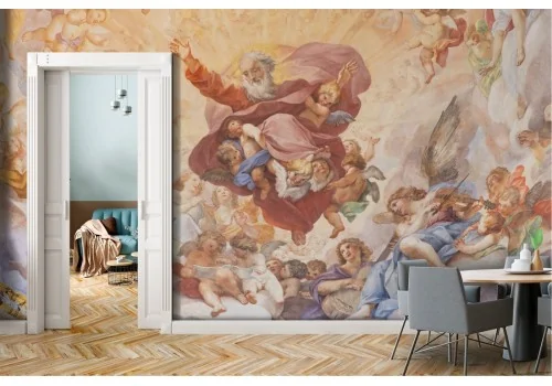 Religious art painting wallpaper