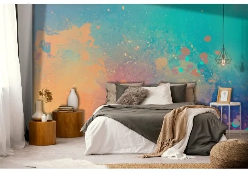 Abstract modern colored concrete surface wallpaper